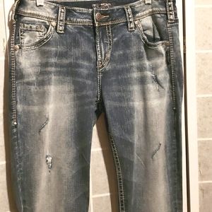 SILVER JEANS CO. BOYFRIEND JEANS SZ W30/L25